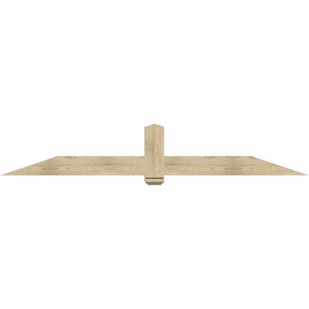 Ekena Millwork Eugene Rough Sawn Timber Gable Bracket, Douglas Fir, 96"W x 16"H x 4"D x 6"F, 4/12 Pitch GBW096X16X0406EUG00RDF